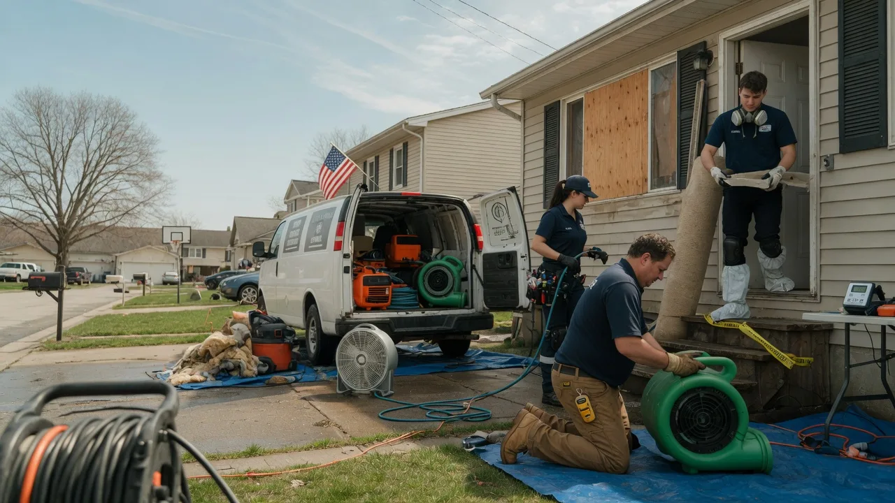 Water Damage Restoration in Pine Village, IN near me